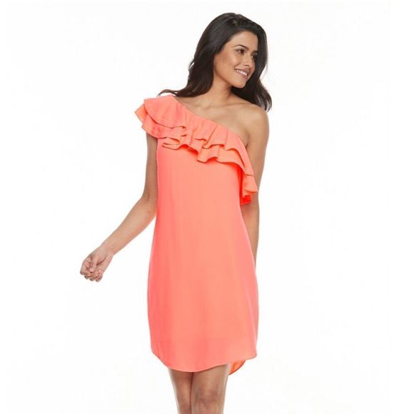 Women's Apt. 9® Ruffle One-Shoulder Shift Dress - Picture 1 of 2